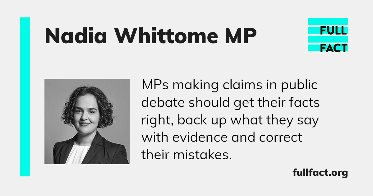 Nadia Whittome Mp Full Fact