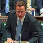 David Cameron PMQs sentence discounts guilty plea Labour