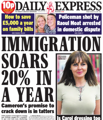 Immigration newspaper headlines confuse latest figures Full Fact