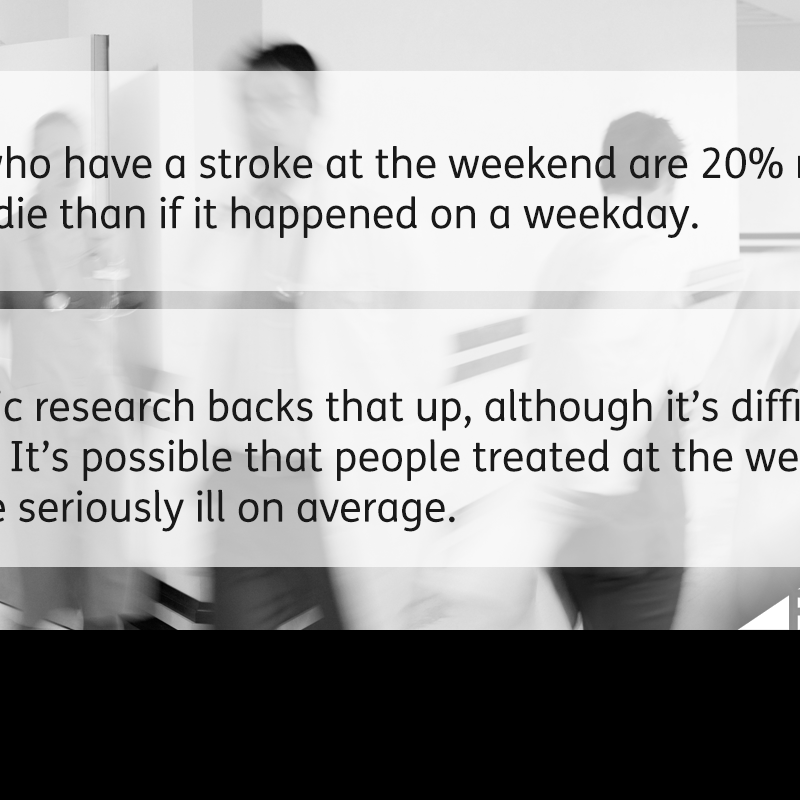 Ask Full Fact: stroke patients and weekend deaths
