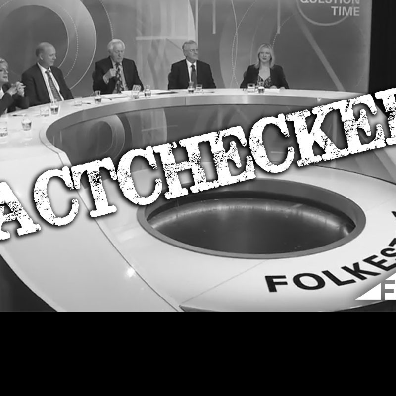 19 May's BBC Question Time, factchecked