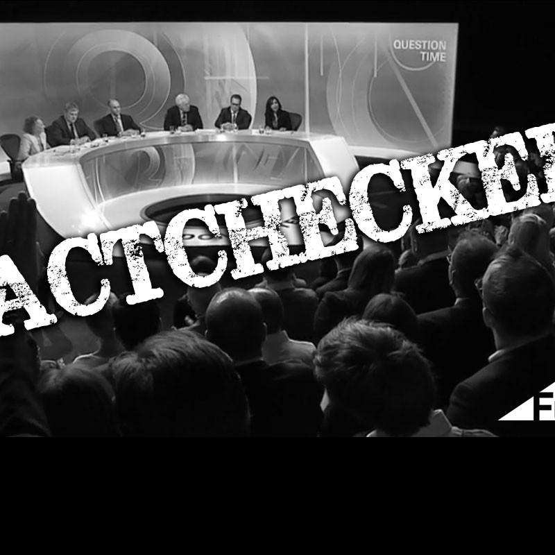 14 April's BBC Question Time, factchecked