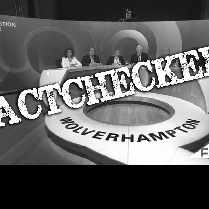 26 May's BBC Question Time, factchecked