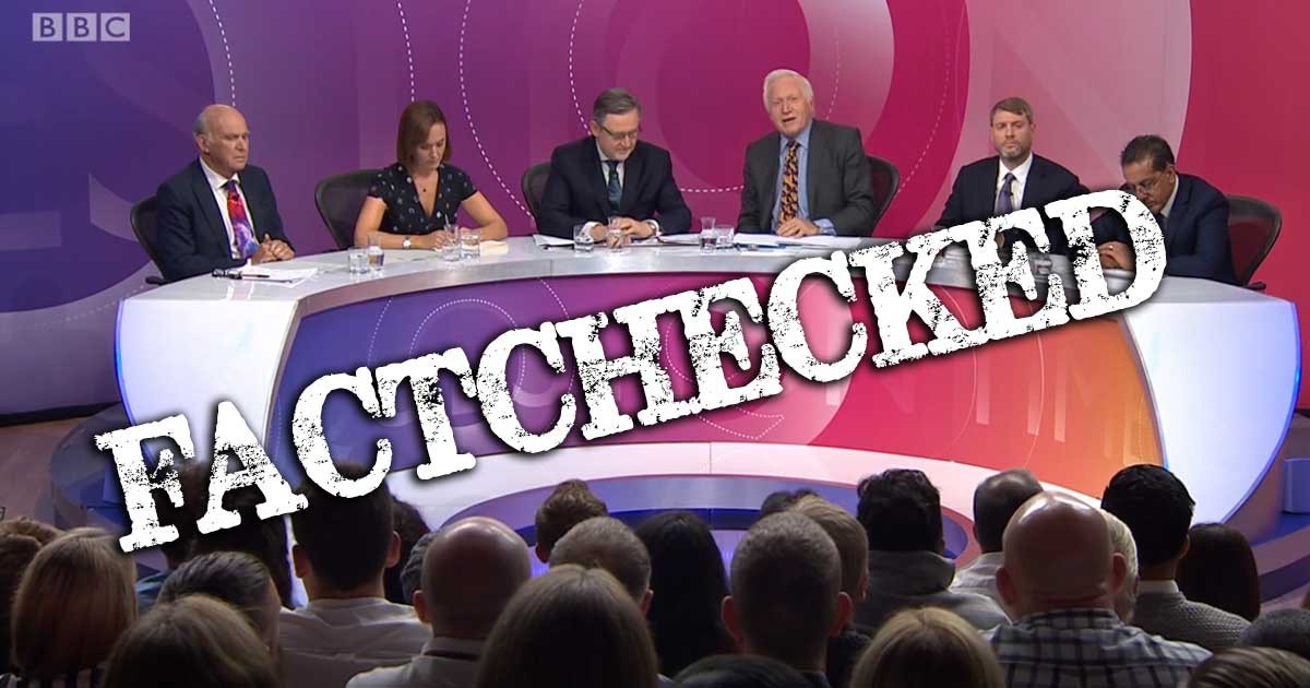 BBC Question Time: Recap and Factcheck - Full Fact