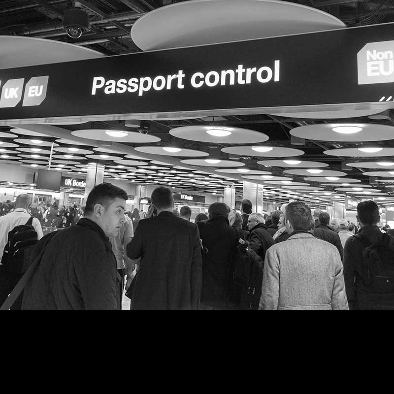 How many non-EU students are staying in the UK illegally?