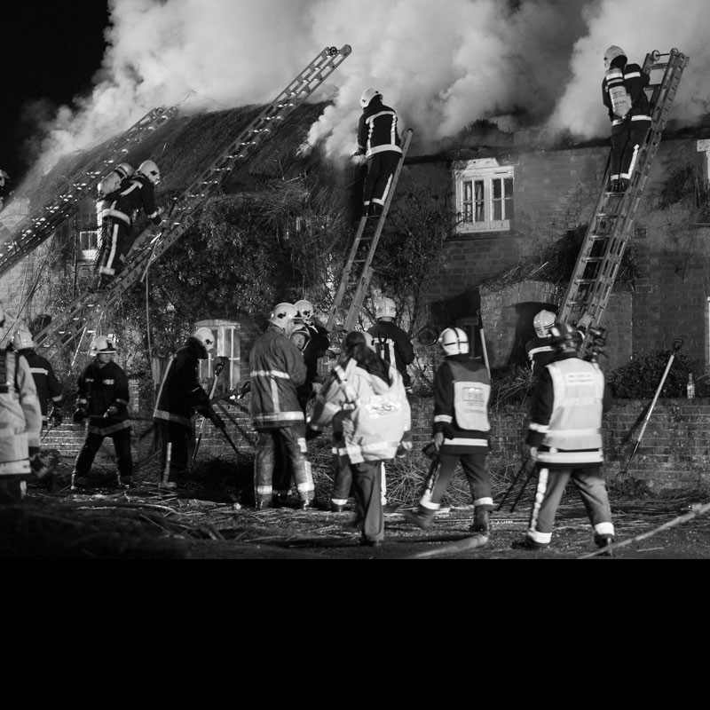 How many people die in fires?