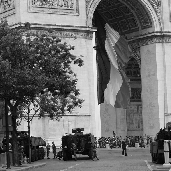 Tanks in Paris were almost certainly there for Bastille Day