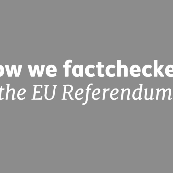 The EU referendum, factchecked