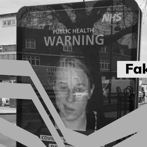 NHS poster about Bell’s palsy and vaccines is fake