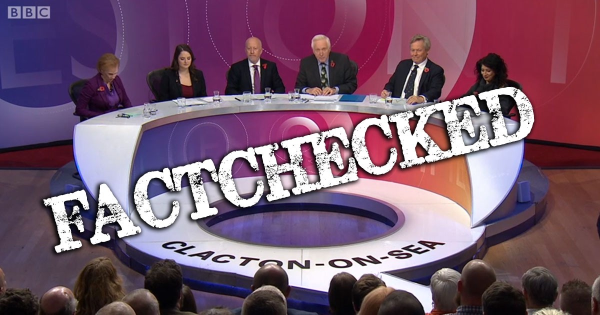 BBC Question Time: Recap and Factcheck - Full Fact