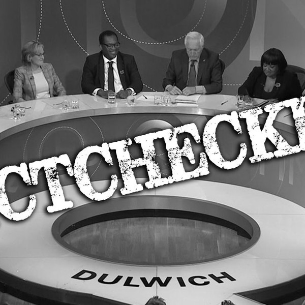 12 May's BBC Question Time, factchecked