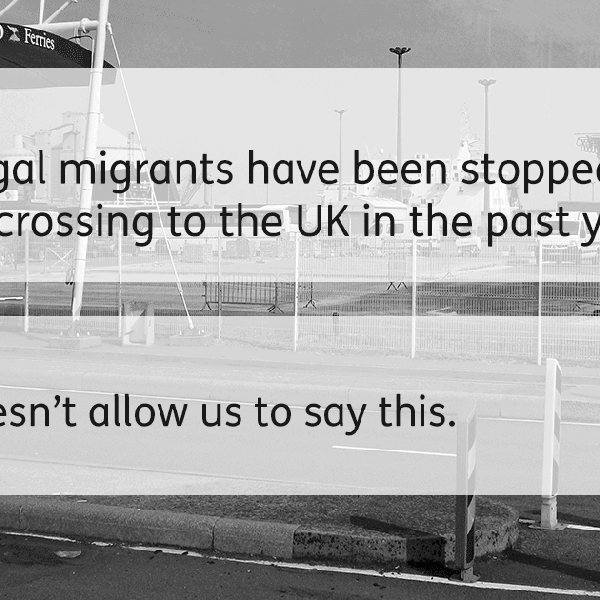 We don't know that 100,000 illegal migrants have been stopped at the border