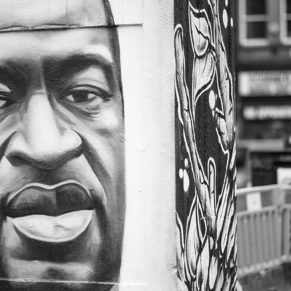 A George Floyd mural in Manchester was not chosen over a Lee Rigby memorial
