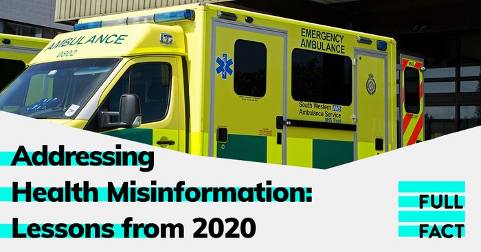 Addressing Health Misinformation: Lessons from 2020