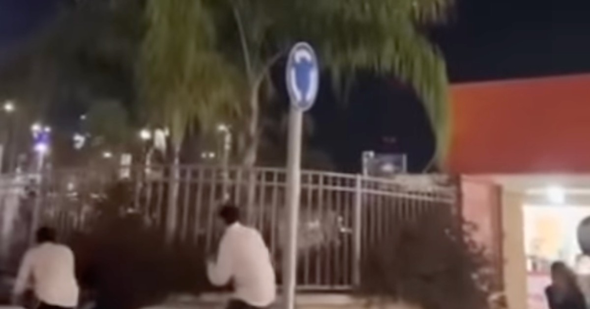 Footage of people taking cover at a petrol station in Israel is not from Iran’s attack