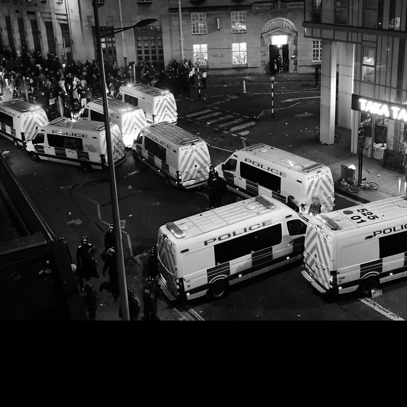 Burnt-out police car in Bristol protests was not fake