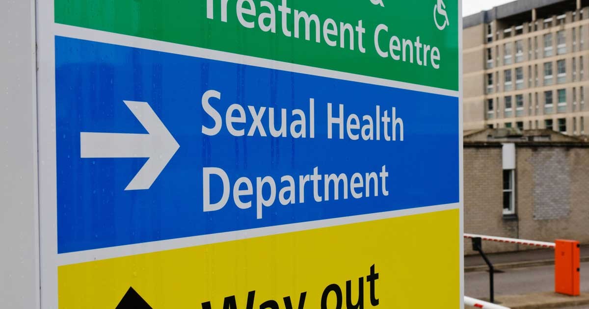 Is a young person diagnosed with an STI in England every four