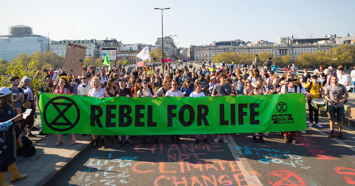 This is not a diesel generator at an Extinction Rebellion protest ...