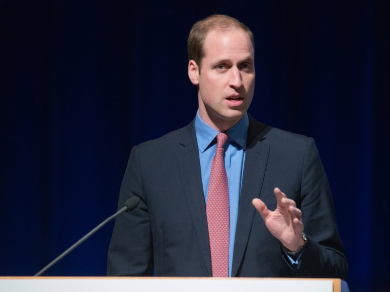 Prince William speaking at an event in 2014.