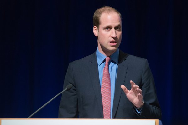 Prince William speaking at an event in 2014.