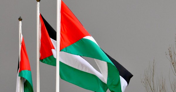 Palestinian flags