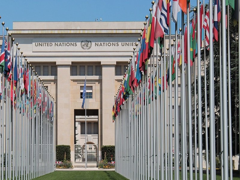 The UN headquarters in Geneva, Switzerland