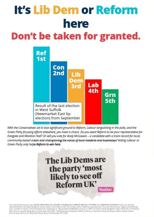 Lib Dem leaflet