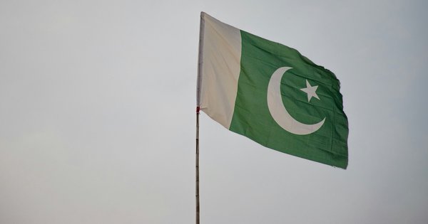green and white flag of Pakistan