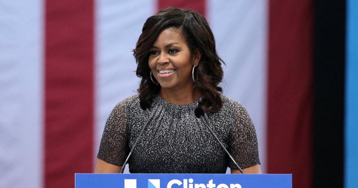 Image of the Obamas has been edited to promote false claims about Michelle’s gender