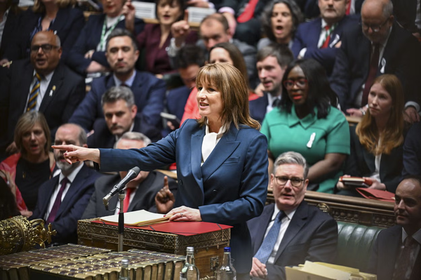 Rachel Reeves delivering the 2025 Budget