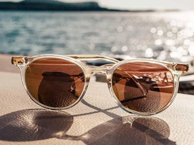 sunglasses by the sea