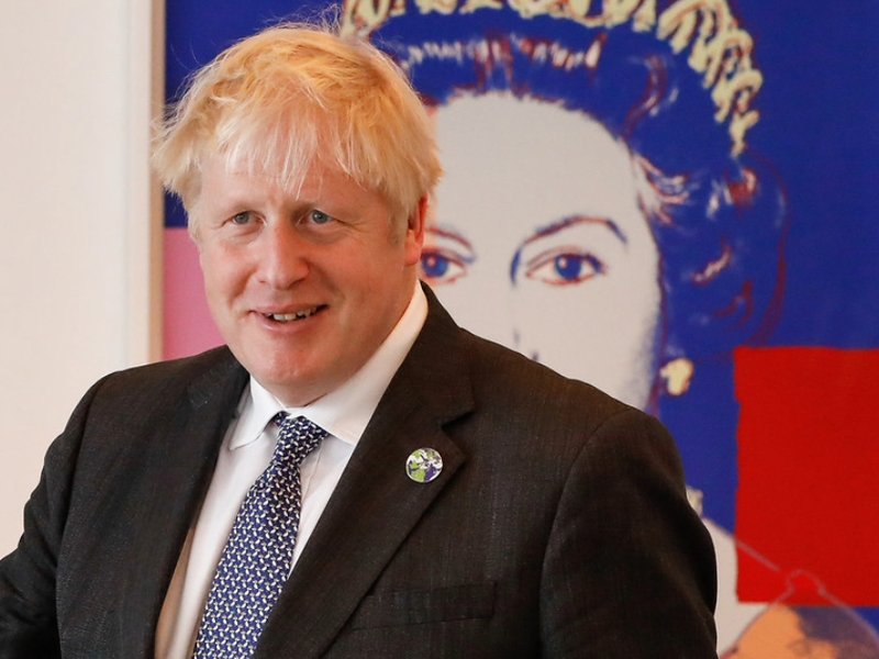 Boris Johnson in 2021, when he was the UK Prime Minister.