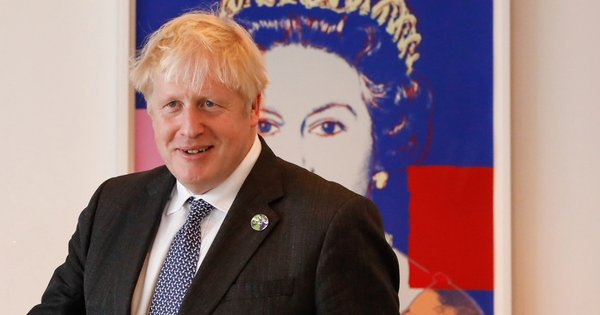 Boris Johnson in 2021, when he was the UK Prime Minister.