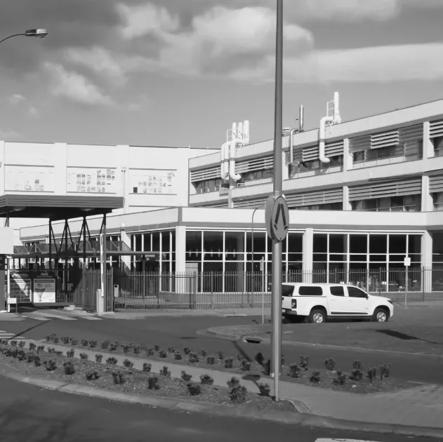A picture of the Cadbury factory at Claremont.