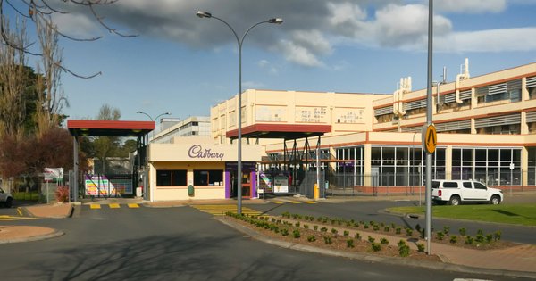 A picture of the Cadbury factory at Claremont.