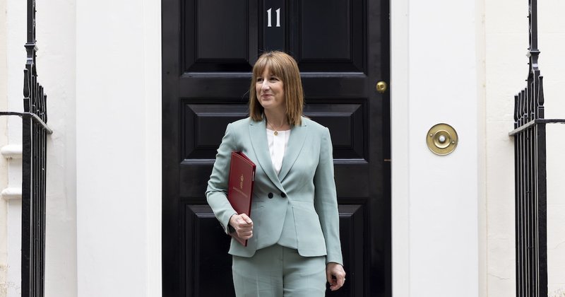 Rachel Reeves exiting Number 11