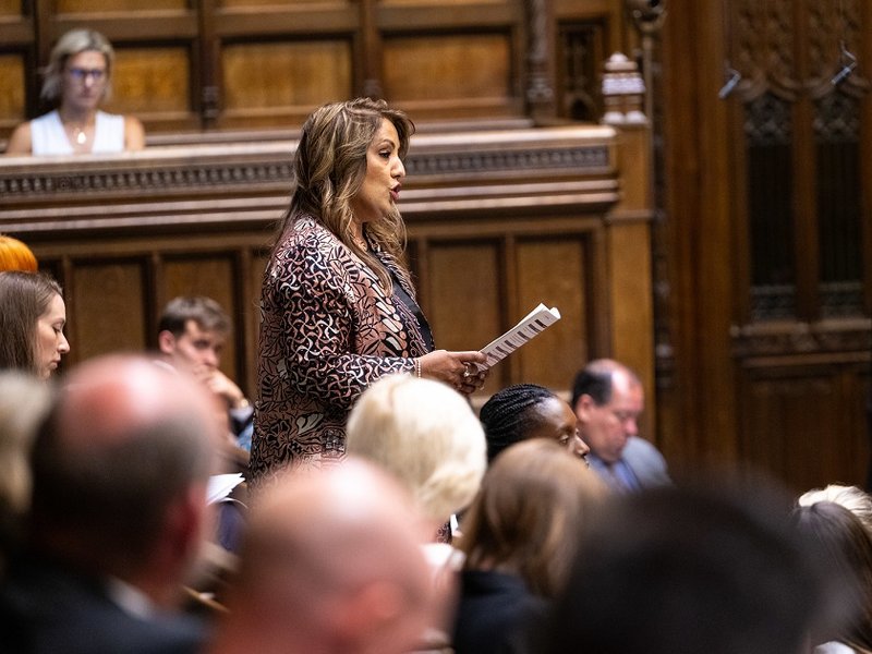 Labour MP Naz Shah speaking in the House of Commons