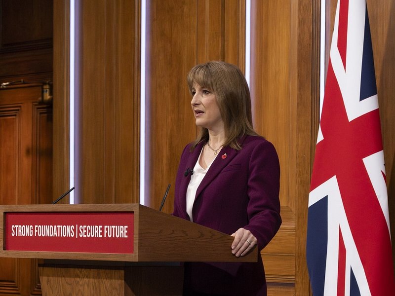 Chancellor Rachel Reeves speaking at a press conference earlier this month ahead of the Budget.