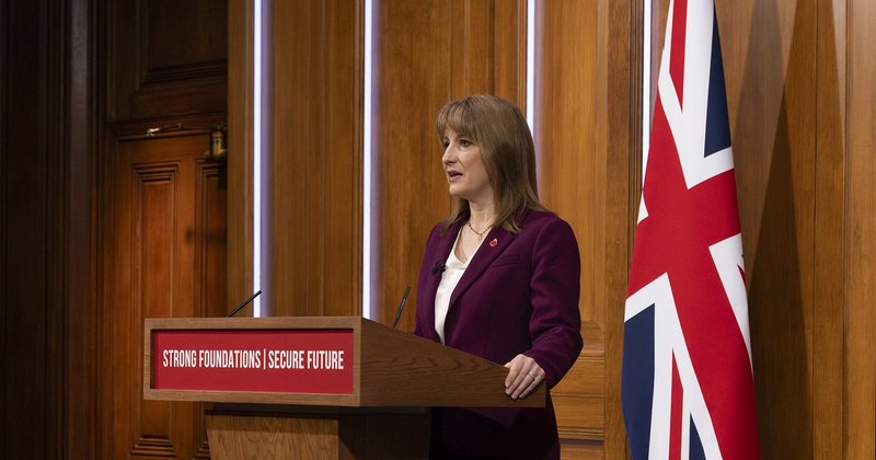 Chancellor Rachel Reeves speaking at a press conference earlier this month ahead of the Budget.
