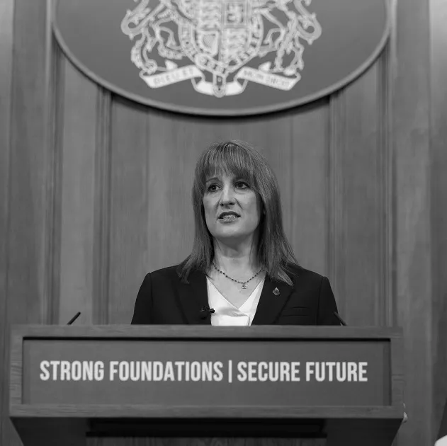 Chancellor Rachel Reeves speaking in a press conference ahead of the Budget.
