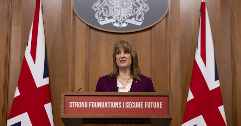 Chancellor Rachel Reeves speaking in a press conference ahead of the Budget.
