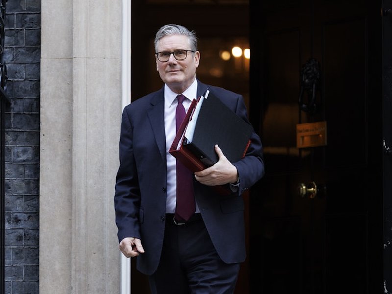 Sir Keir Starmer leaving Number 10
