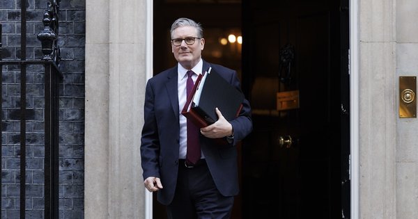 Sir Keir Starmer leaving Number 10