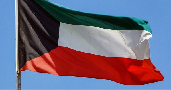 The Kuwaiti national flag.
