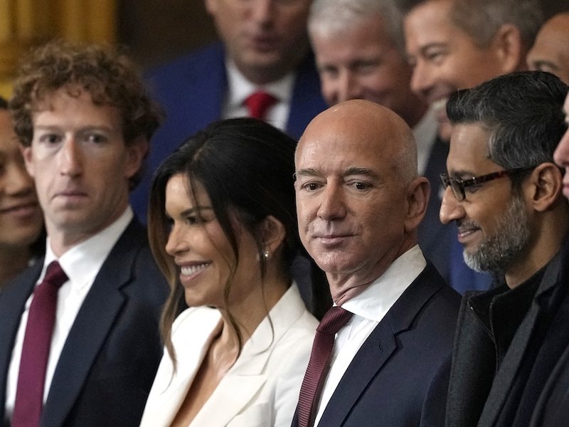 Big tech leaders attend Trump inauguration