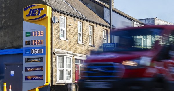 A petrol station in London