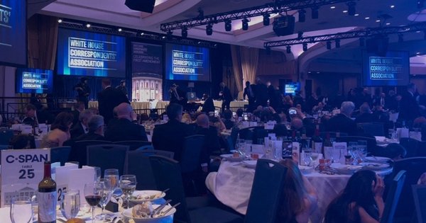 The White House Correspondents' dinner at the Washington Hilton in Washington, DC, on April 25, 2026.