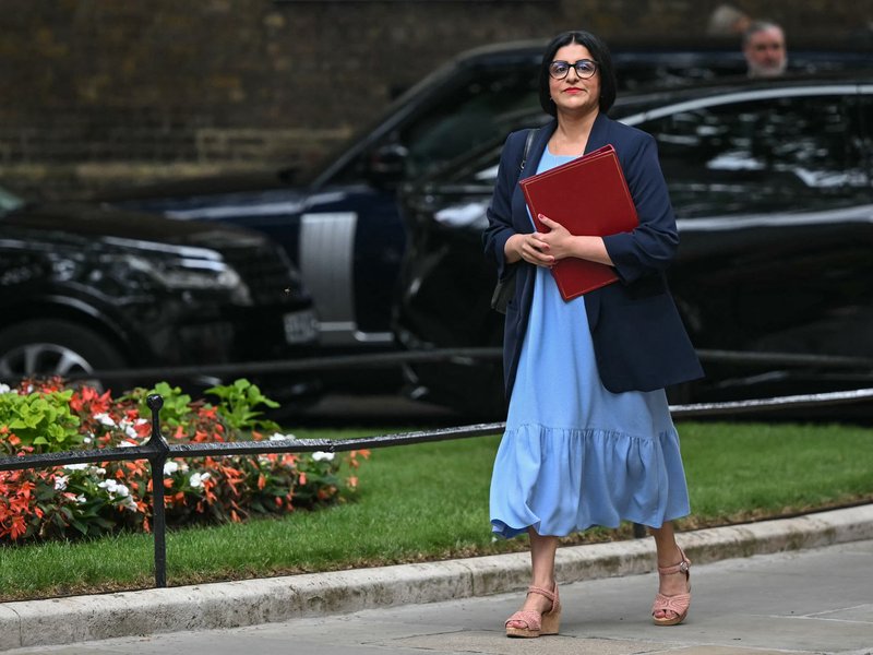Shabana Mahmood arriving at Number 10 on 21 July