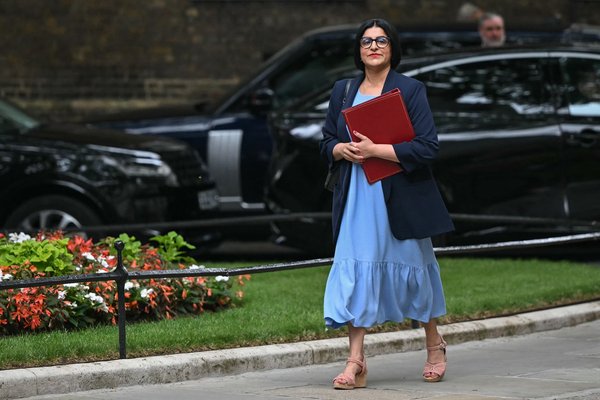 Shabana Mahmood arriving at Number 10 on 21 July
