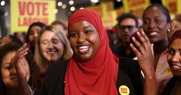 Labour Party candidate Sagal Abdi-Wali attends a campaign launch in London on 12 September 2026